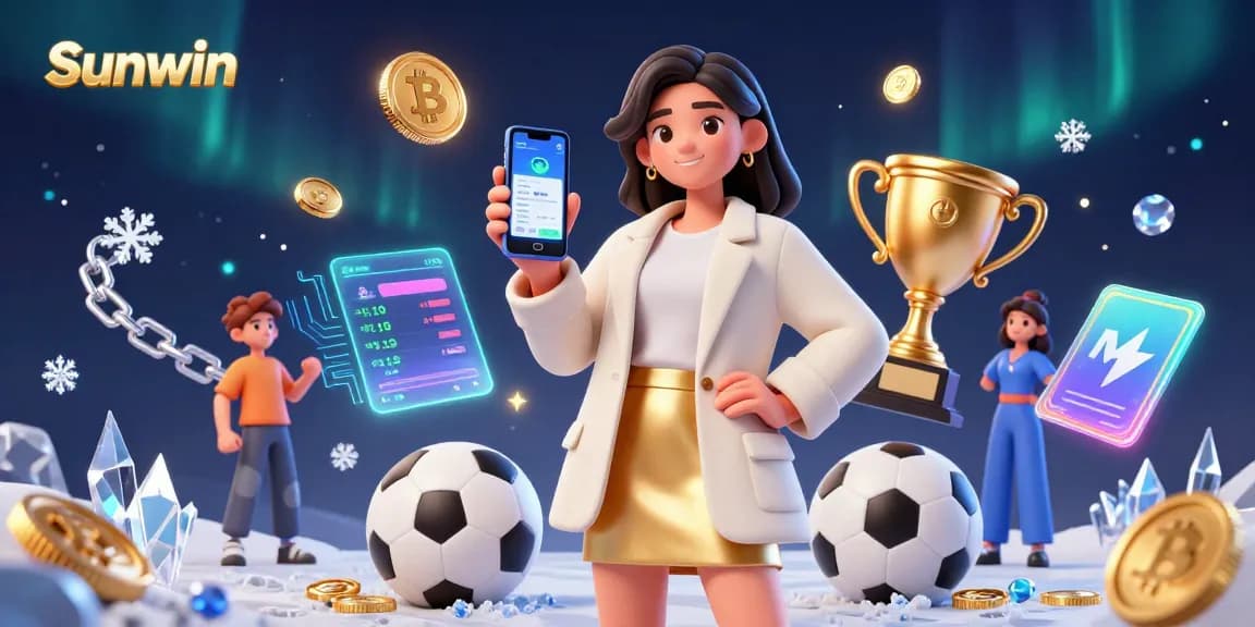 Engage with Sunwin's innovative sports betting interface, featuring a dynamic Asian woman ready to play.