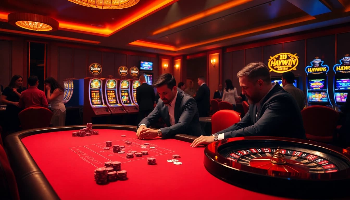 Experience the thrill of winning at Haywin's luxurious casino, where poker and roulette dominate the scene.