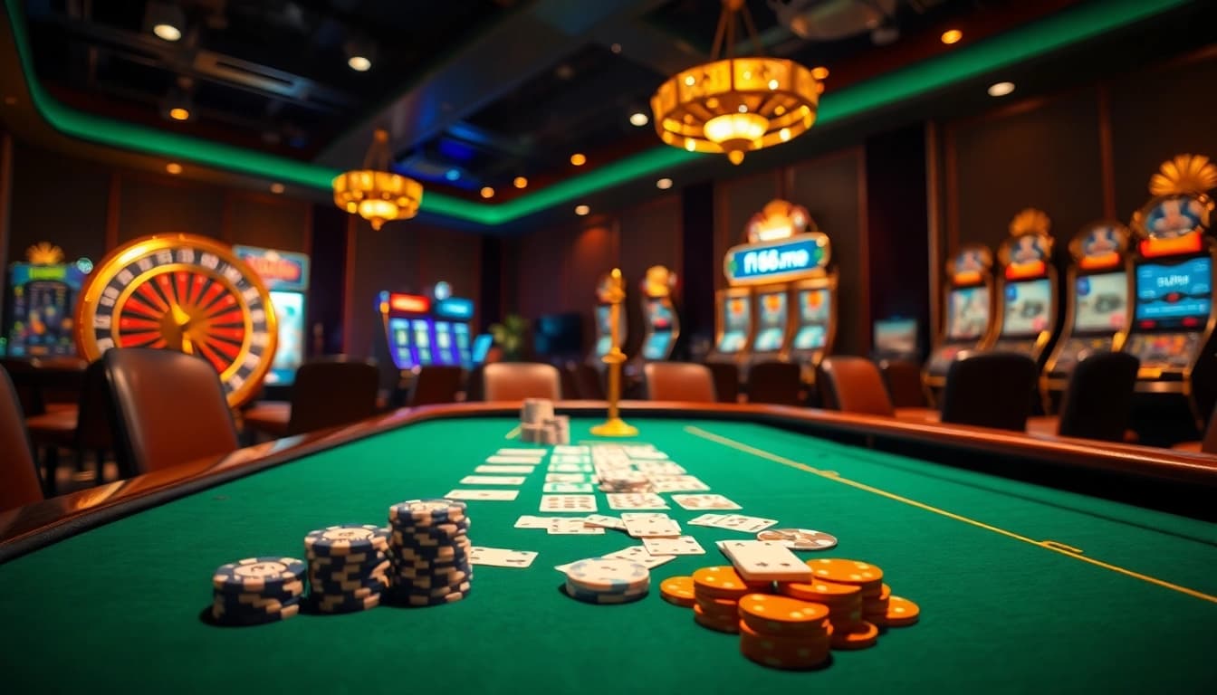 Experience the excitement of online gambling at f168.me with vibrant casino visuals and engaging gameplay.