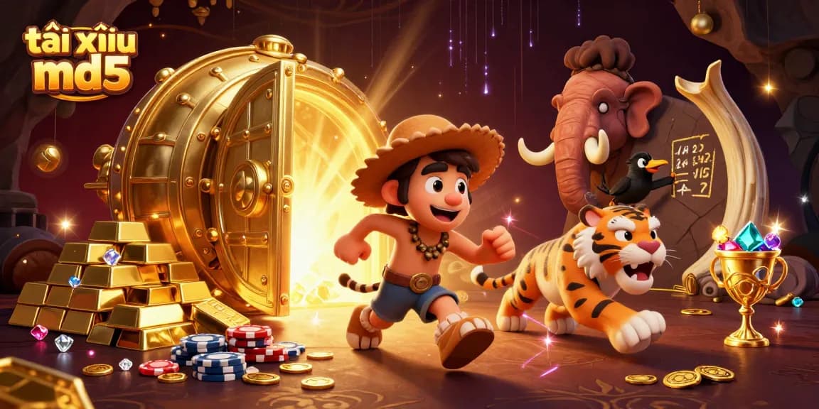 Play the exciting tài xỉu md5 game in a vibrant casino setting with fantastic visuals and action.