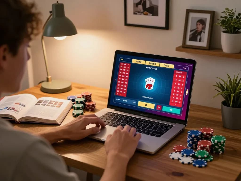 Engaging viewer with go88vn online poker setup, showcasing user strategy and gameplay