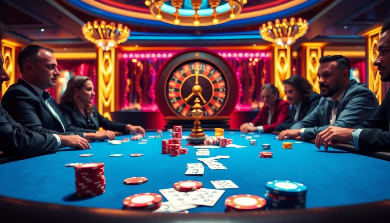 Experience thrilling gameplay at Chợ Truyện, with players engaging at an exciting poker table.