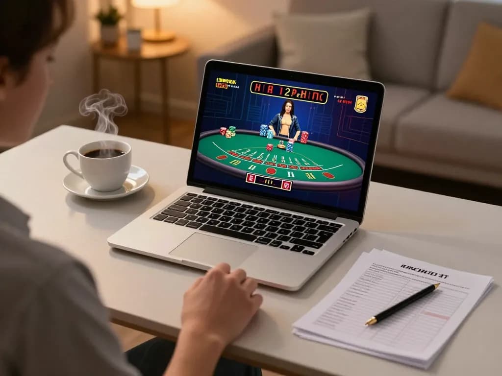 K8CC gaming strategy tips showcased by a player effectively managing an online blackjack session.