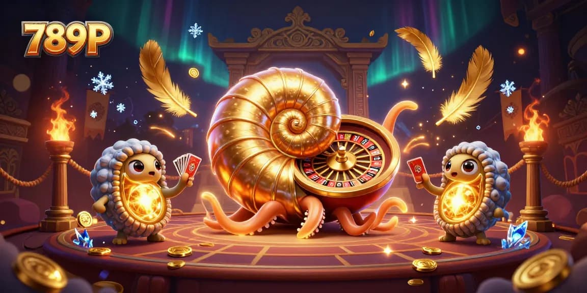 Engage with thrilling 789P casino action featuring a giant nautilus roulette wheel.