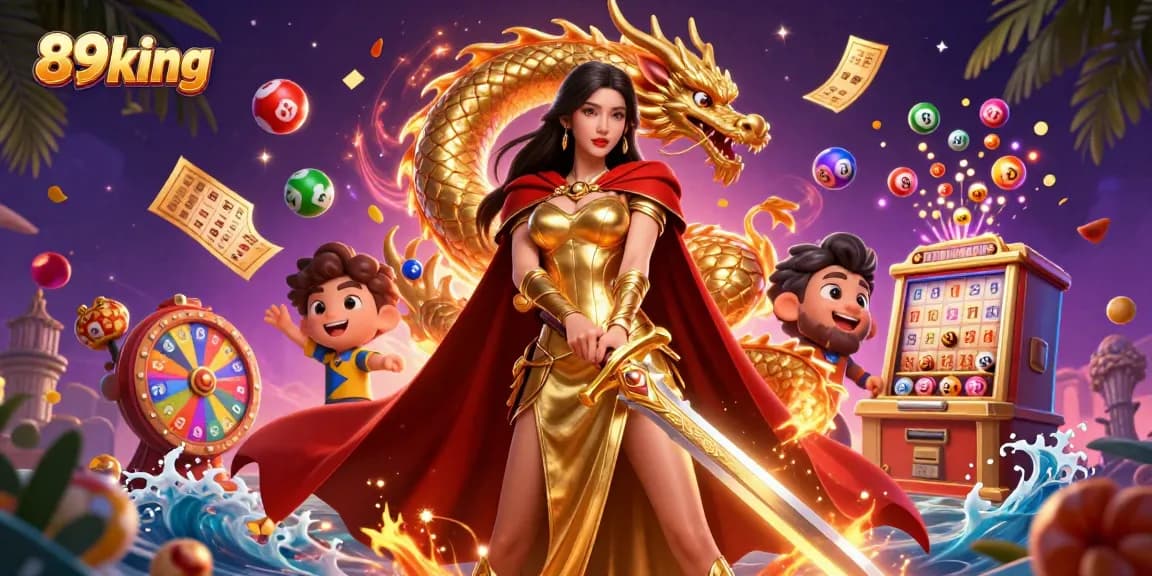 Engage in thrilling gameplay with 89king, featuring vibrant lottery balls and dynamic prize elements.