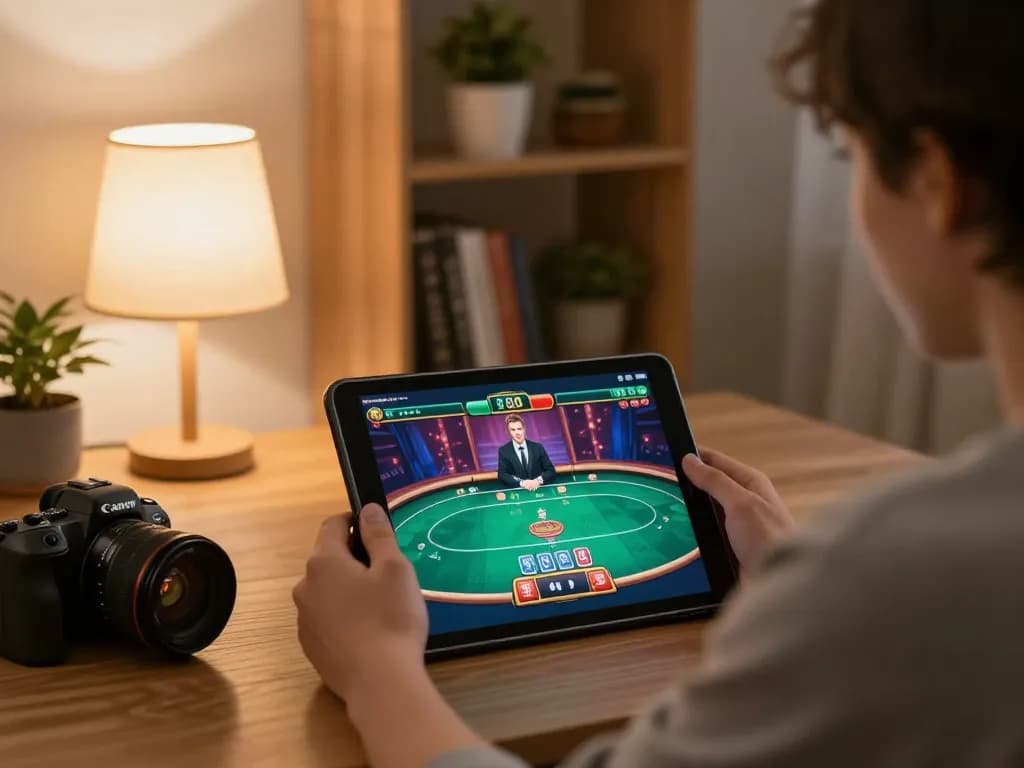 Engaging in online poker at home through top5gamebaidoithuong, capturing the thrill in a cozy setting