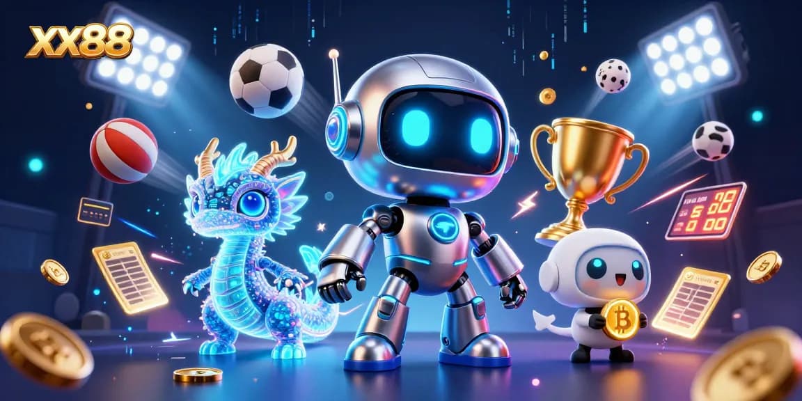 Experience thrilling gameplay at xx88 with a vibrant 3D illustration showcasing high-energy sports elements.