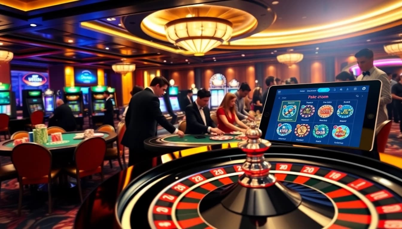 Excited players enjoying games at https://urr88.com/ casino, highlighting vibrant table gaming atmosphere.