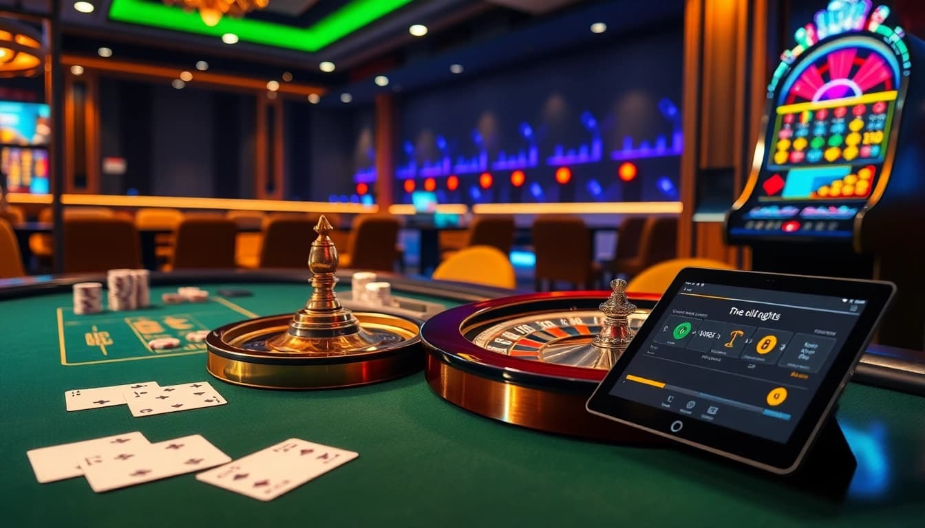 Experience thrilling gaming opportunities at RR88 KJC with vibrant casino elements.