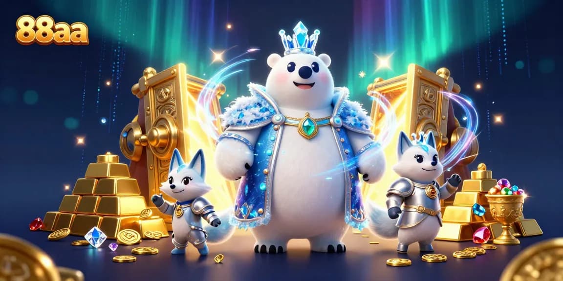 Experience the thrill of winning at 88aa with stunning polar bear royalty and bright treasures.