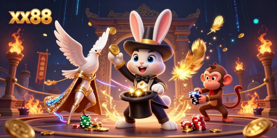 Experience exciting wins at xx88 with the magical rabbit and fortune-filled scene
