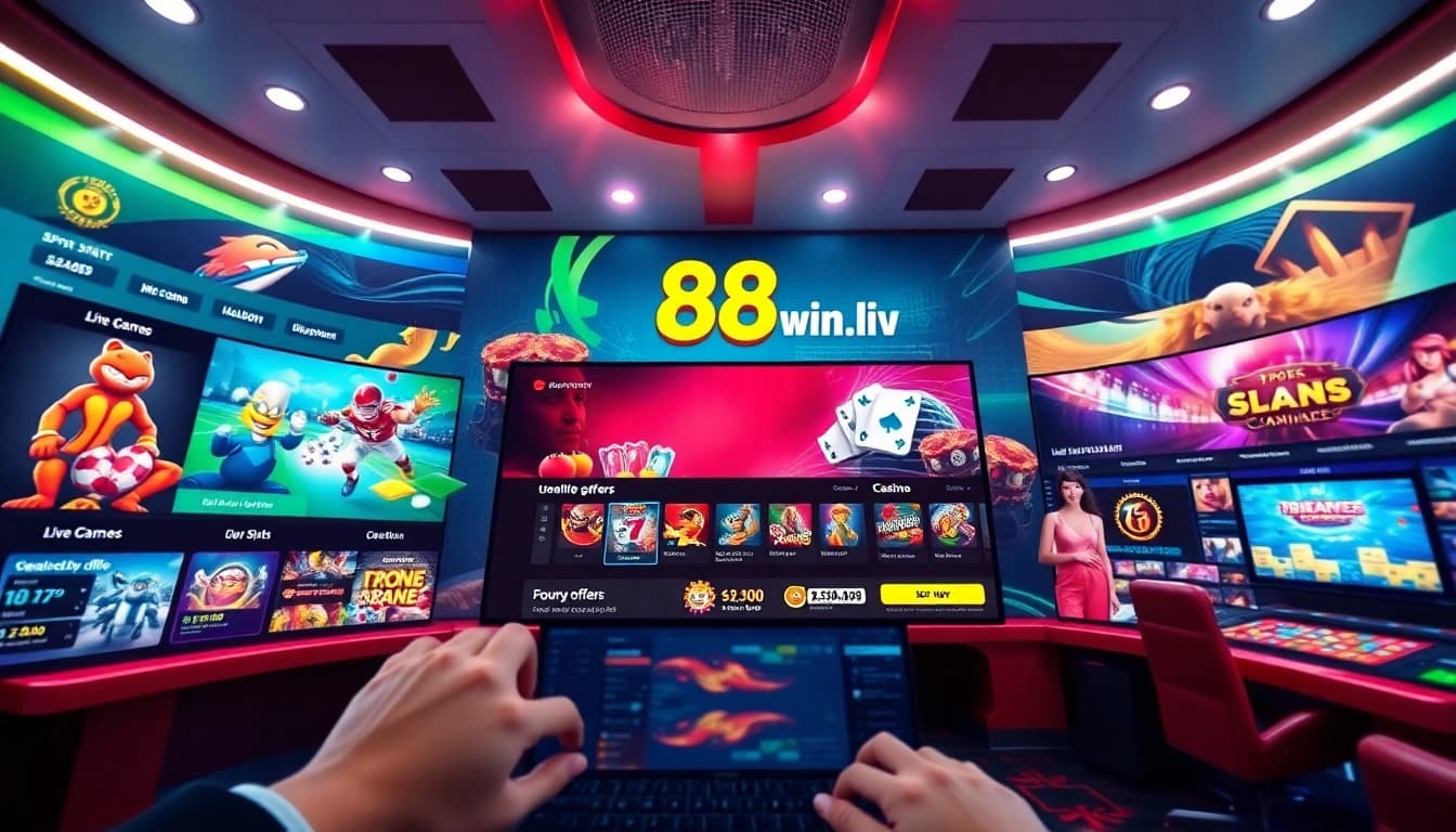 Engaging interface of 98winwin.live showcasing sports betting and casino games, inviting users to explore.