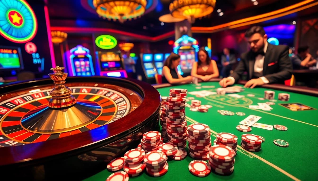 Experience the thrilling atmosphere of Luckywin com with vibrant casino games and excitement.