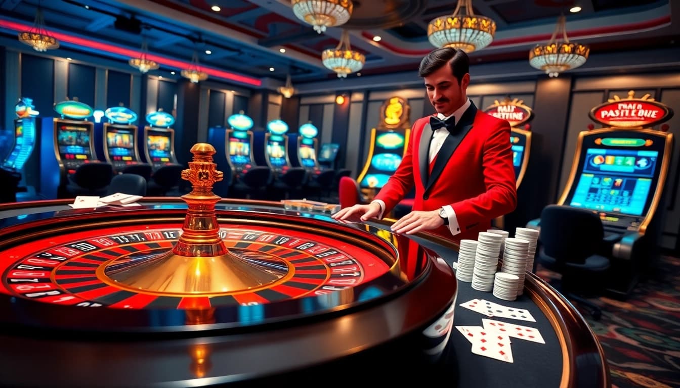 Experience the thrill of gaming with luxurious visuals of 88new.autos casino scene.