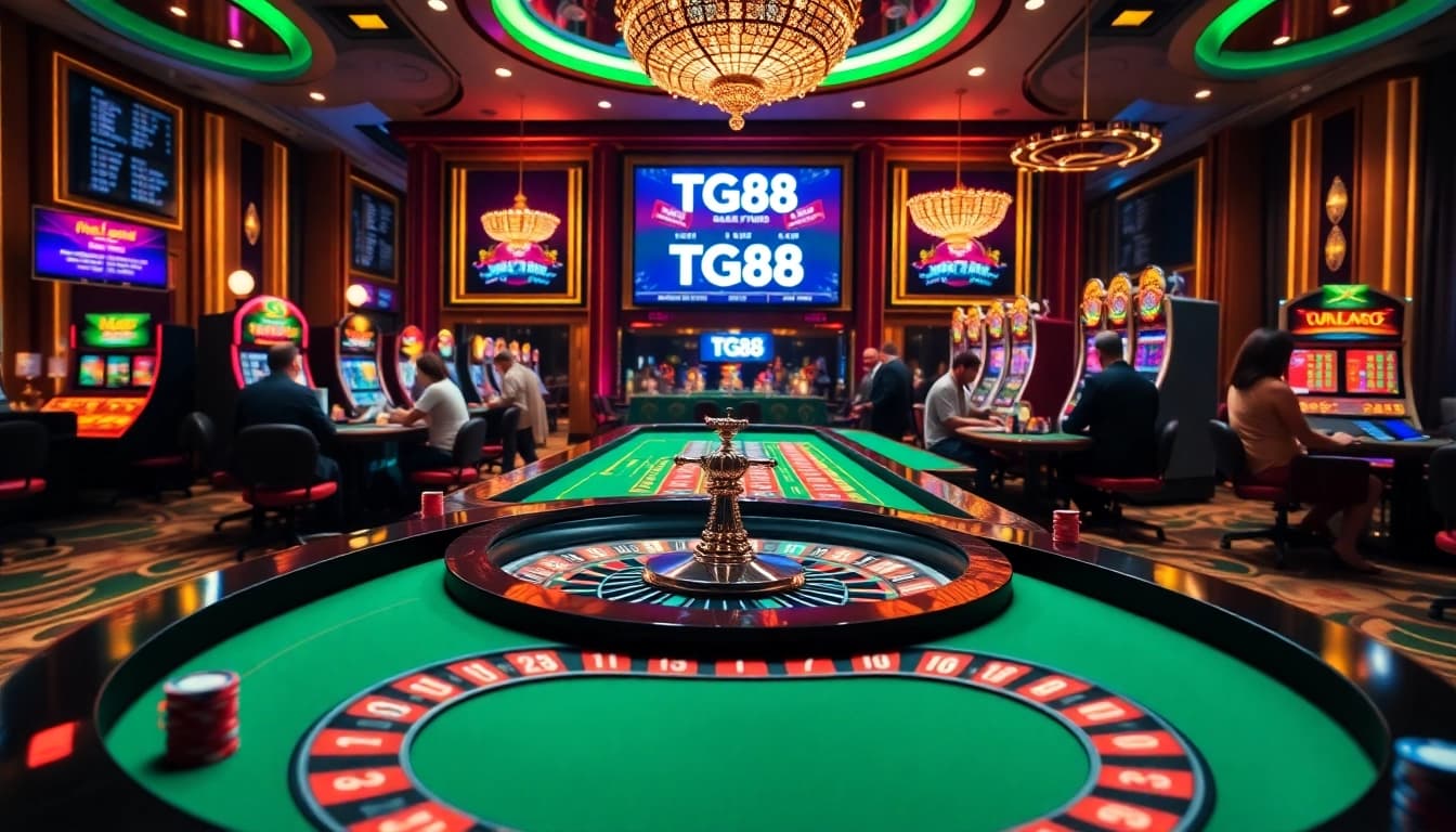 Experience the excitement at TG88 link with vibrant casino visuals and thrilling gameplay.