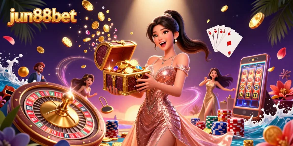 Bet and win big at jun88bet with a dazzling treasure scene full of excitement.
