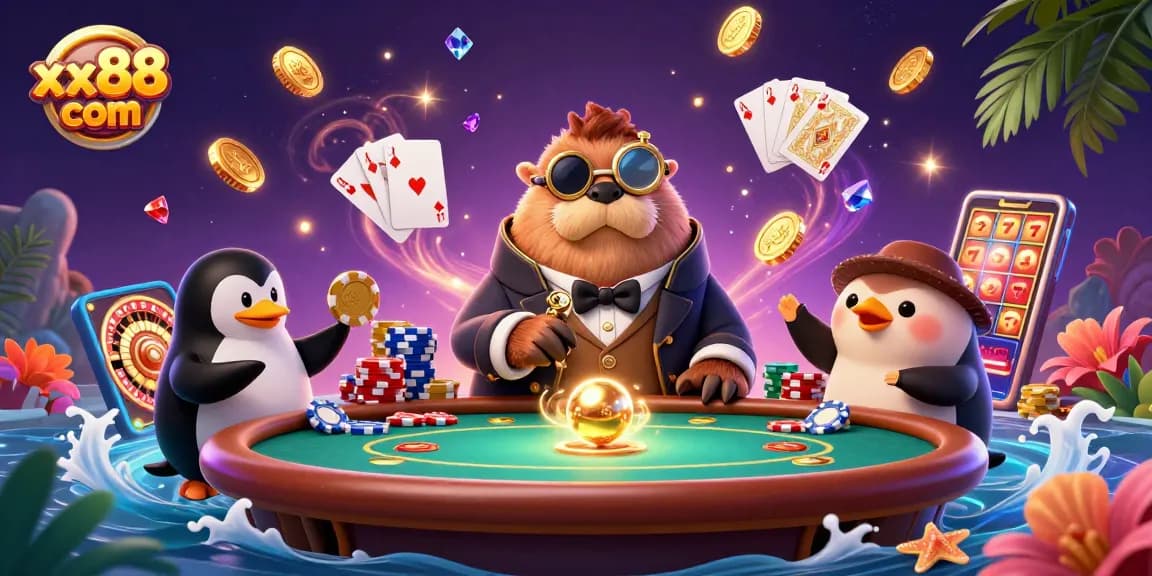 Engage in tailored gaming adventures at xx88 com with vibrant 3D casino elements.