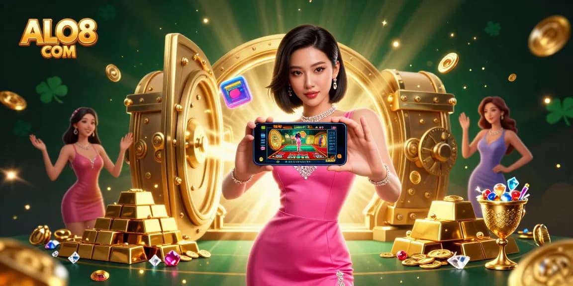 Engage with the stunning ALO8 COM live dealer game experience, showcasing casino excitement.