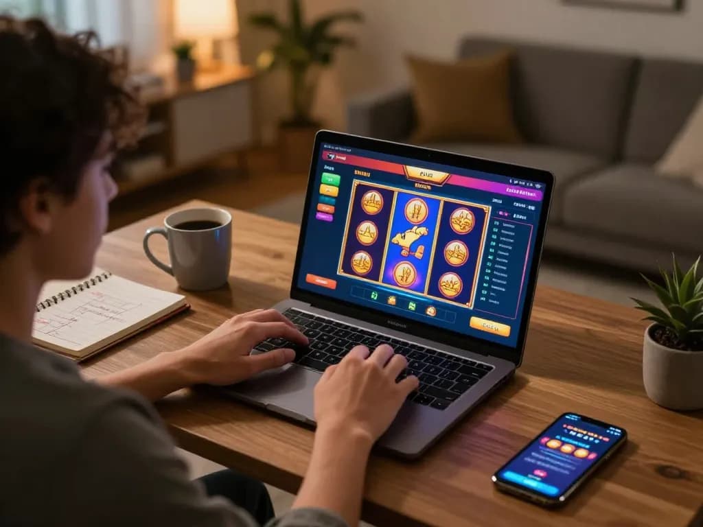 Engaging online gaming session on the 81ff platform with a player enjoying colorful slots.