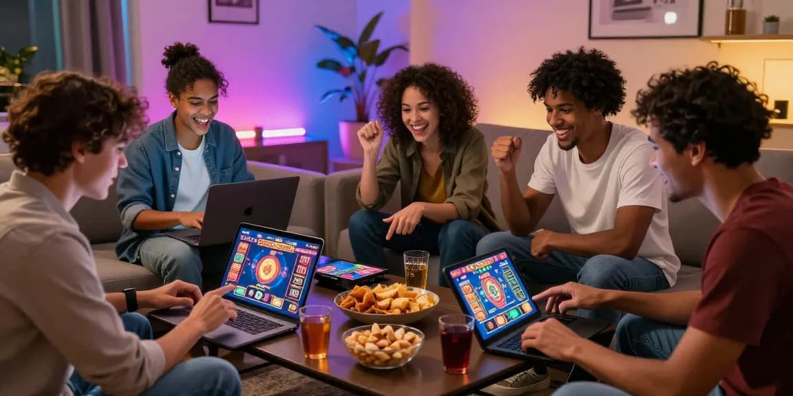 Exciting online gaming environment where friends enjoy credit card casinos at home, highlighting https://being-there.org.uk as a leading resource.