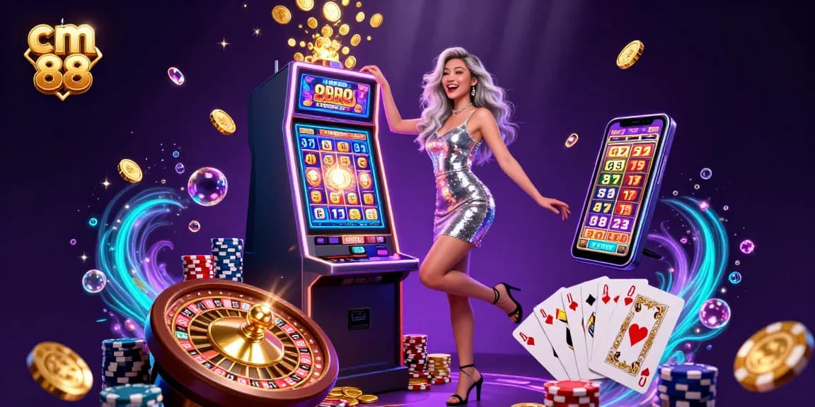 Experience the exhilarating jackpots at cm 88 while celebrating wins amidst cascading coins.