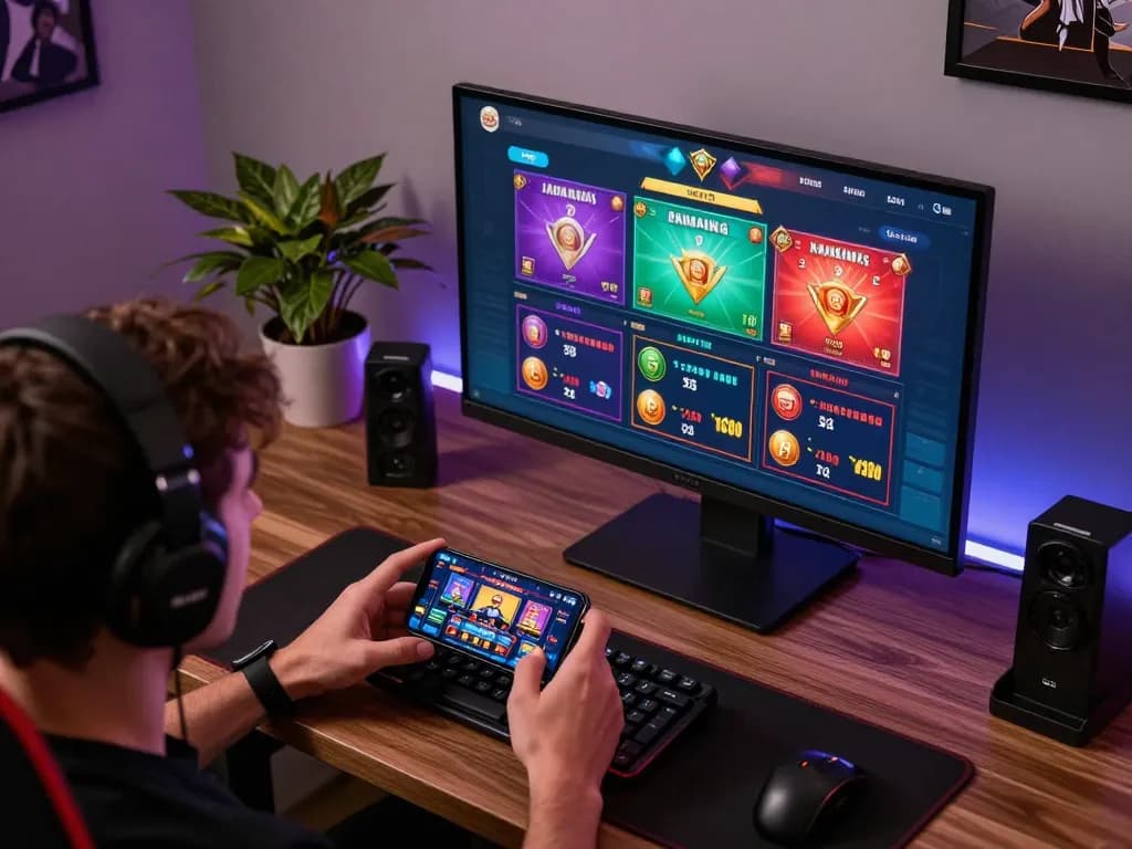 Engaging online gambling experience with go8 interface showcasing various games and vibrant atmosphere