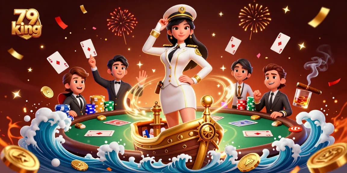 Experience thrilling poker action at 79 king with vibrant characters and dynamic gaming elements.
