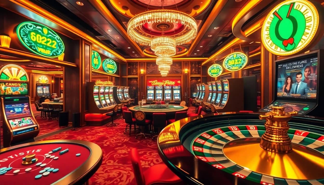 Experience the thrill of high-stakes gaming at LuckyWin's luxurious casino.