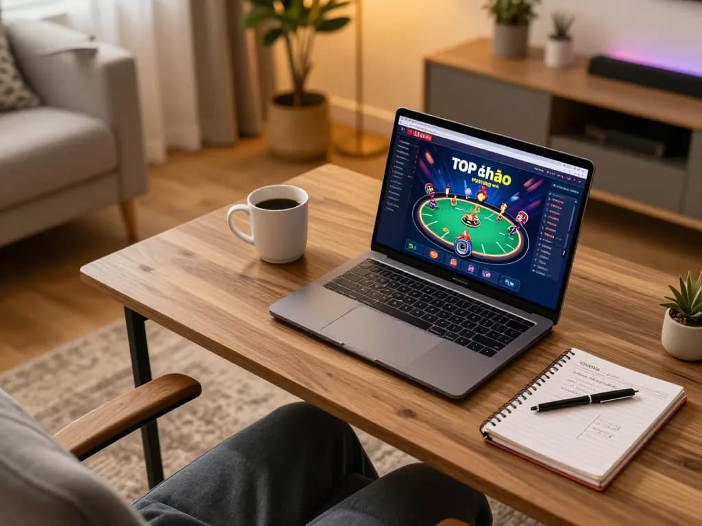 Engaging at a TOP nhà cái uy tín poker game online, showcasing dynamic gameplay experience while managing bankroll.
