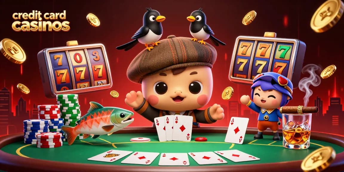 Catch thrilling action at credit card casinos featuring Nessie, a magpie and tartan salmon!