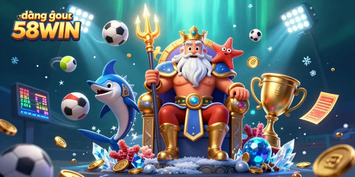 Engage in thrilling gameplay with đăng nhập 58WIN at this vibrant underwater casino scene.