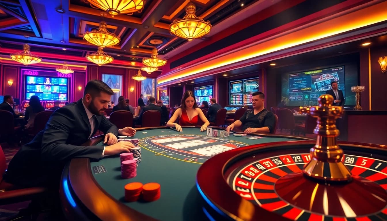 Experience thrilling gaming moments at AX88's vibrant casino with poker action.