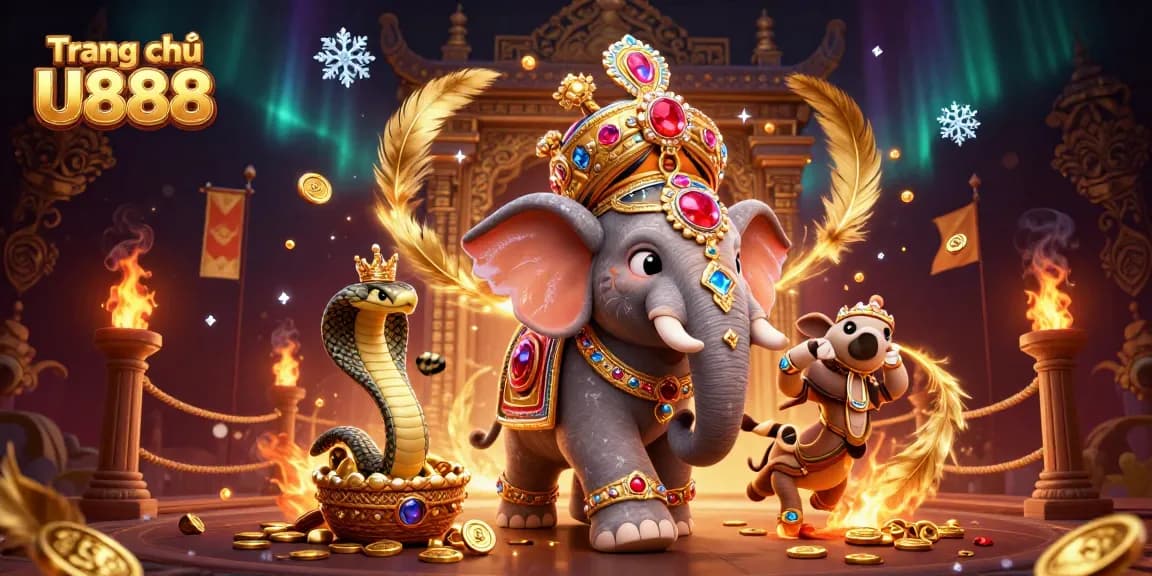 Engage with exciting gameplay at Trang chủ U888, showcasing vibrant casino elements and characters.