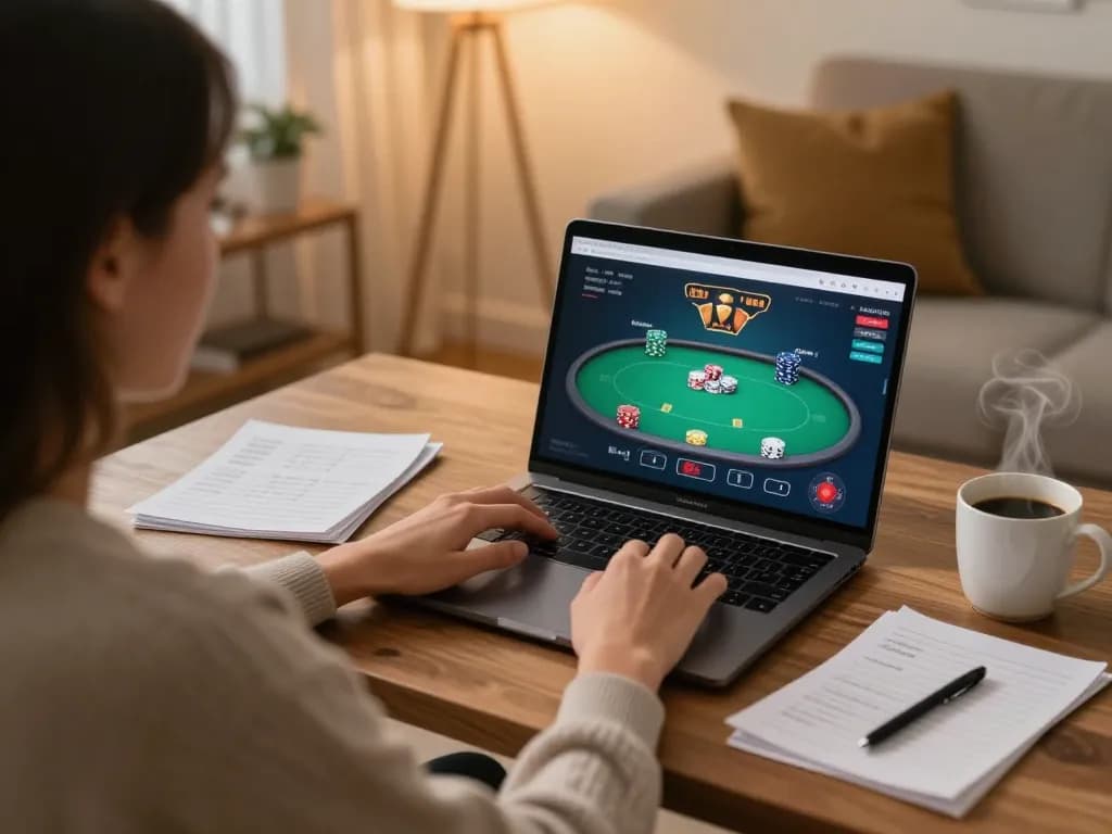 Engaging in online casino gaming at home with ck444s promoting responsible gambling and strategic gameplay.