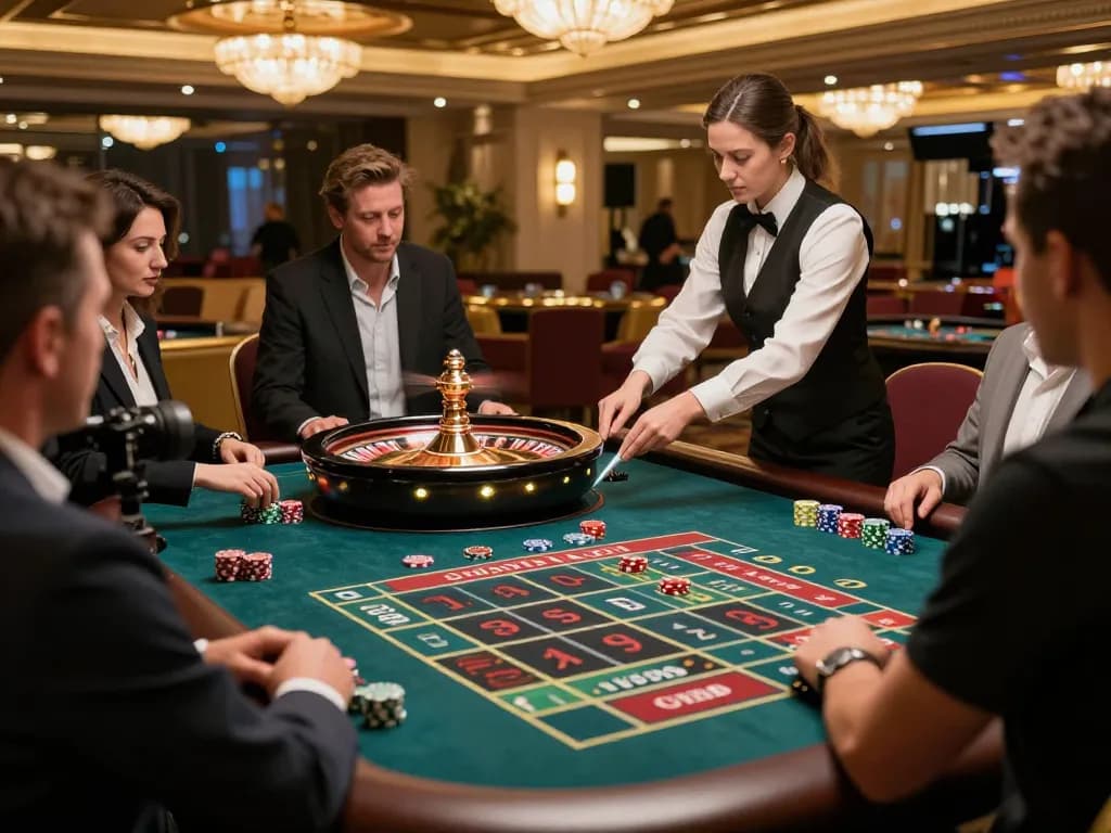Engaging roulette gameplay experience at sc88bn casino with players placing strategic bets.