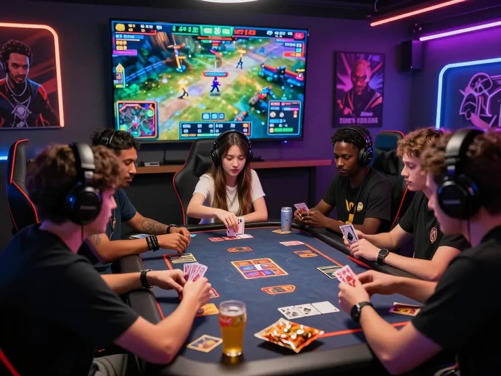 Players enjoying exciting card games at VUA99 gaming table in a vibrant atmosphere.
