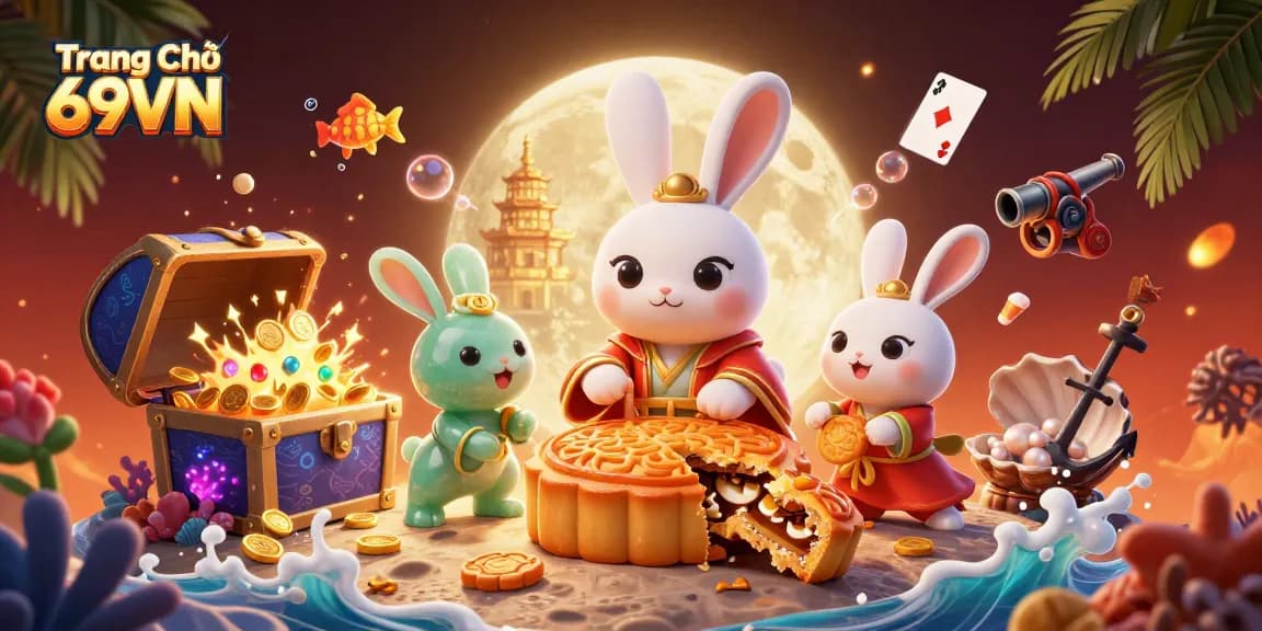 Experience excitement at Trang Chủ 69VN with dynamic casino elements and vibrant illustrations.