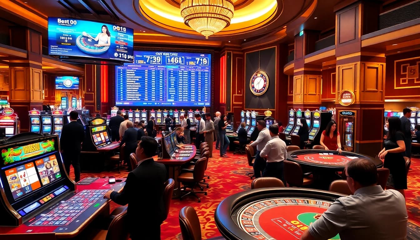 Experience the excitement of gambling at trang chủ 9bet with vibrant casino scenes and engaging gameplay.