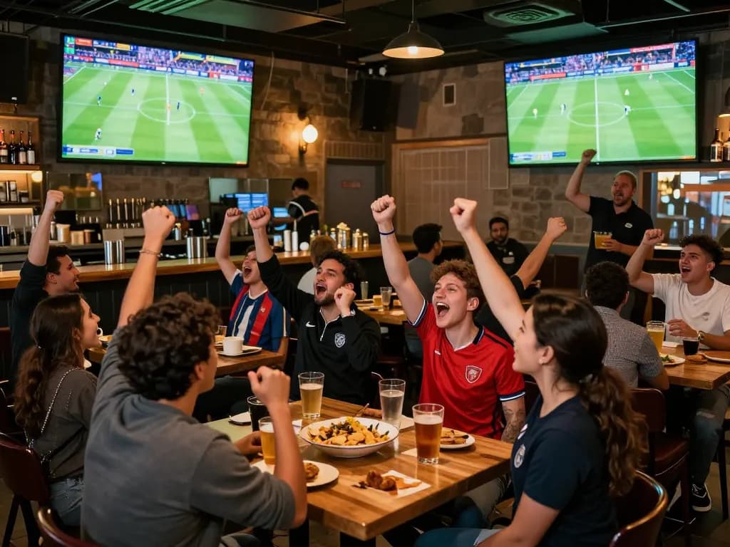 CakhiaTV showcases fans enjoying live soccer while exploring betting options.