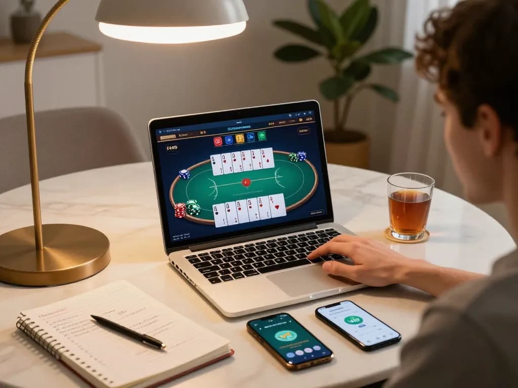 Experience exciting gameplay with Link mới Vk88 in a cozy home gaming setup.
