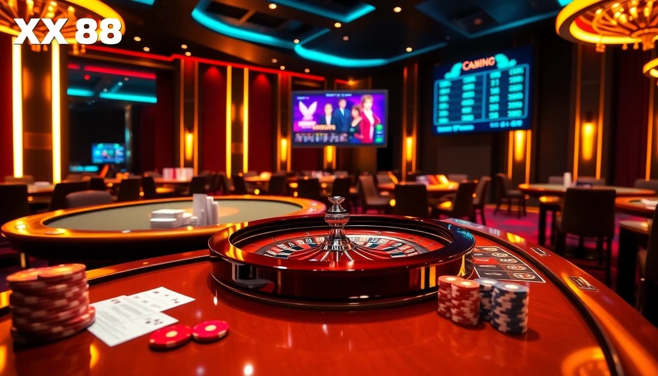Experience the thrill at XX 88 with vibrant casino games and exciting betting action.
