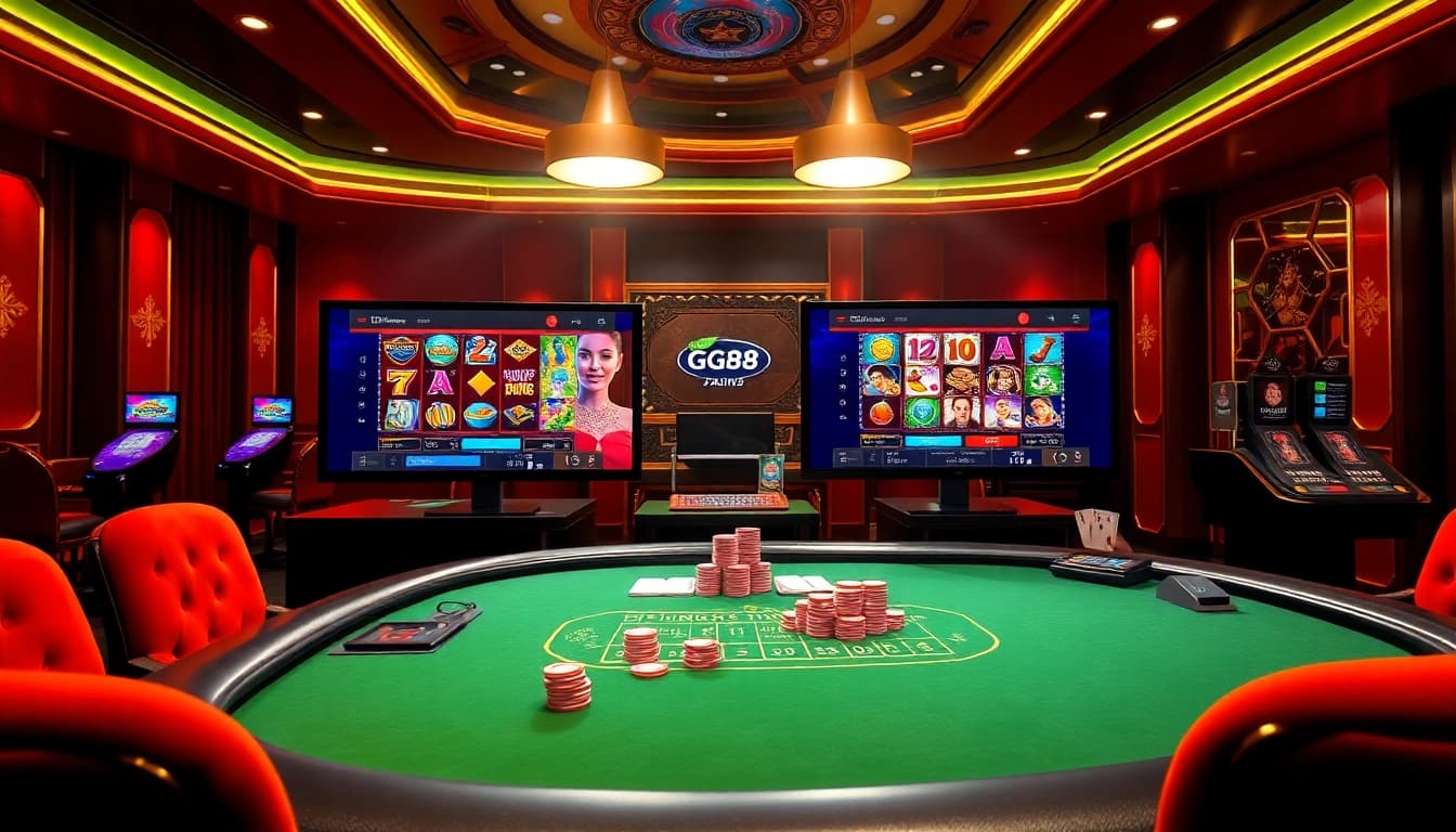 Experience the excitement of online gambling at GG88VN Asia with vibrant casino visuals.