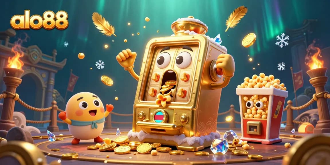 Experience the thrill of winning at alo88 with colorful slot machines and exciting casino elements.