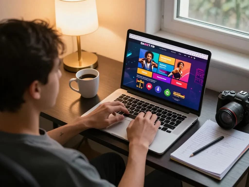 DABET gaming enthusiast engaging with online casino, showcasing strategic gameplay and responsible gambling practices.