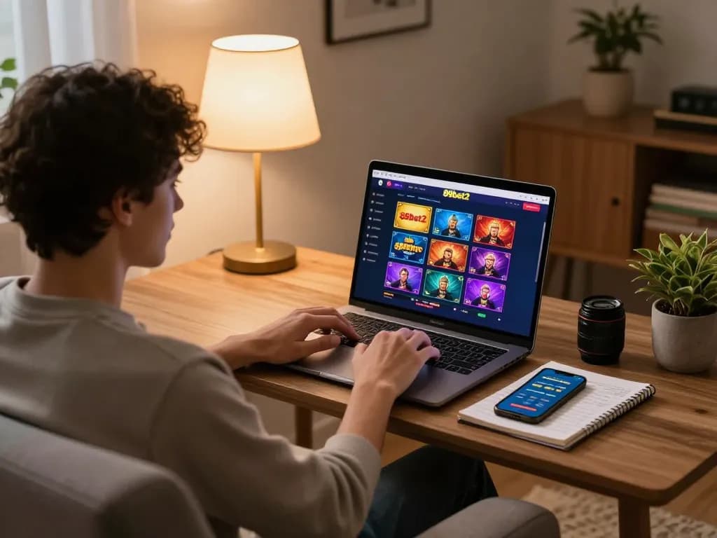 Engaging online gaming experience with 89bet2 displayed on a laptop and smartphone