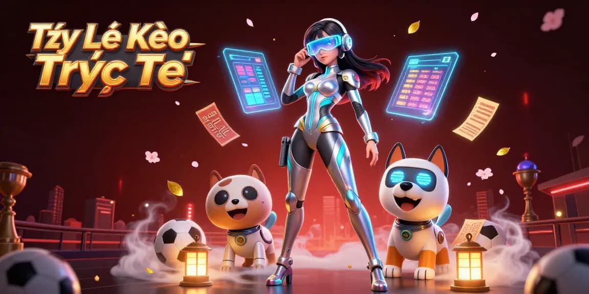 Engage with Tỷ Lệ Kèo Trực Tiếp for real-time sports betting insights with interactive holographic elements.
