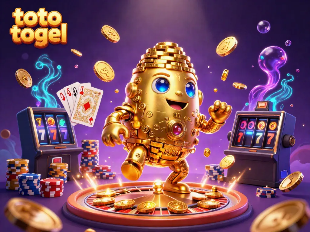Engage in thrilling toto togel gaming with dynamic properties in a vibrant casino scene.