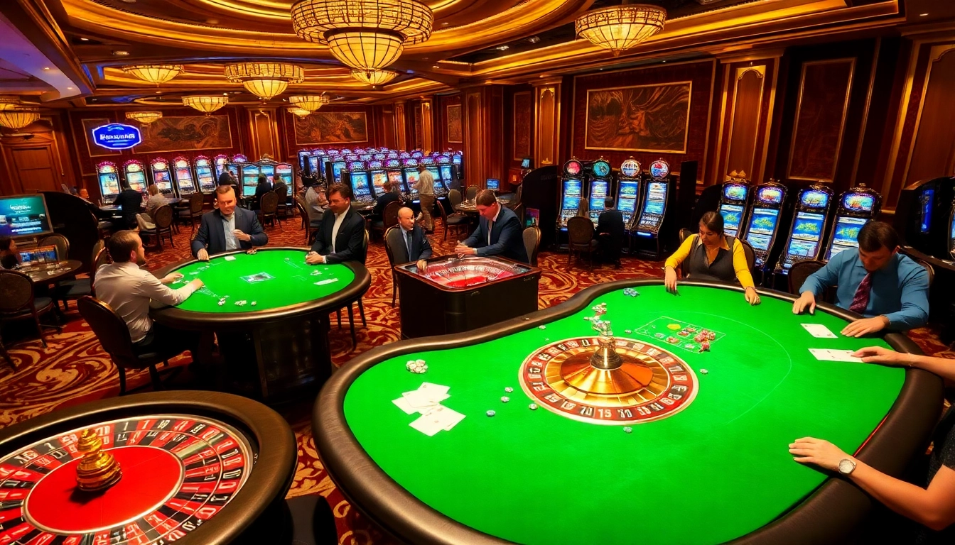 Experience the excitement of GO88 with players enjoying thrilling poker games in a luxurious casino atmosphere.