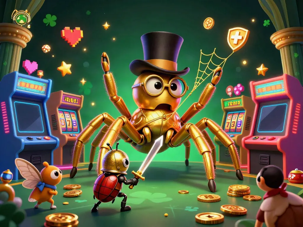 Experience the excitement at oldsouthendianhockeyclub with a golden tarantula and thrilling casino elements.