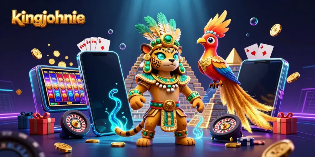 Experience the thrill of gambling at kingjohnnie with vibrant casino elements and rich characters.